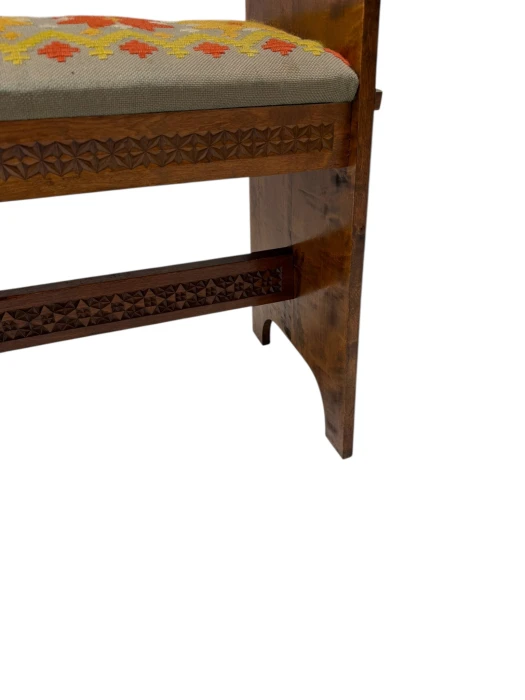 Swedish Mid-Century Modern Ash Small Bench or Stool, 1960s